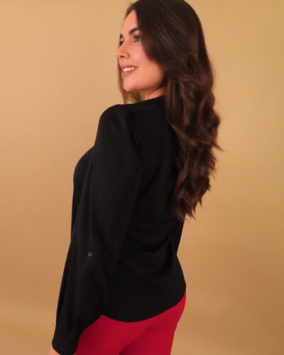 Blusa Negra Manga Larga